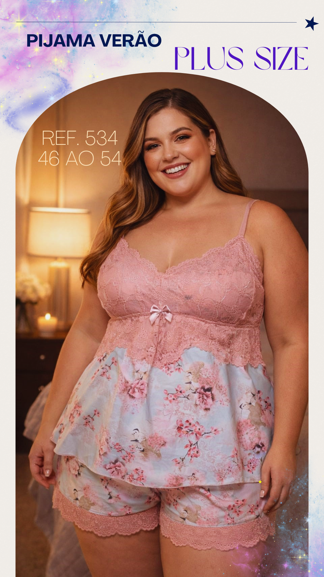 Pijama Plus Size Verão Ref. 534 — foto 1 de 1